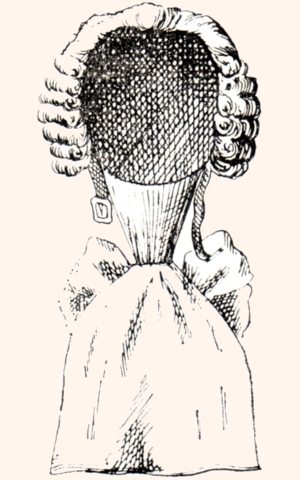 Peruka, ok. 1720