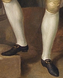 Bracia Franciszek i Kazimierz Rzewuscy na tle budowli Rzymu<br>Anton van Maron, 1772
