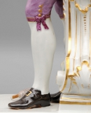 Ogrodnik, porcelana szkliwiona, malowana, złocona, wg modelu z 1762-1767, Miśnia