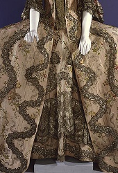Robe à la française, rogówka owalna - łokciowa, 1764