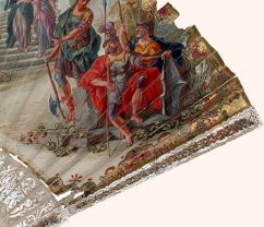 Wachlarz, dwustronny ze sceną pożegnania Hektora z rodziną, 2. ćw. XVIII w.